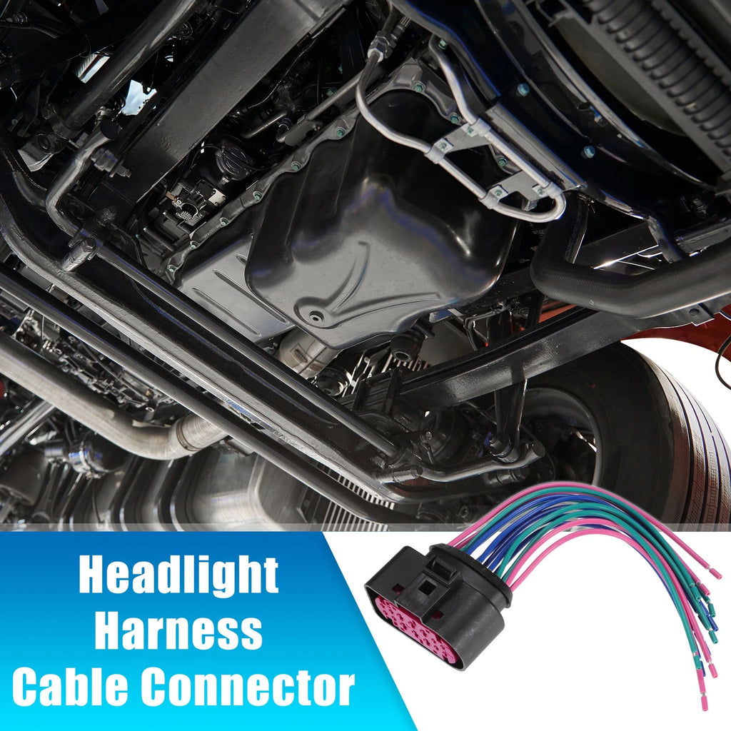 Headlight Harness Connector 3 Pin Replacement for VW Audi (1999–2005)