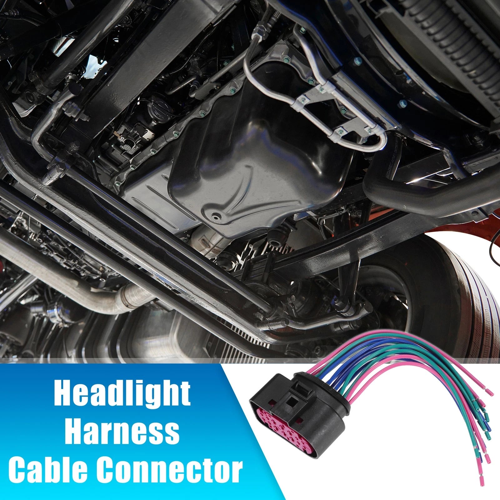 Headlight Harness Connector 3 Pin Replacement for VW Audi (1999–2005)