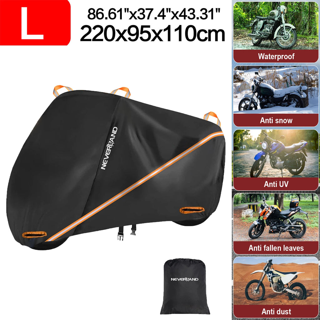 Heavy Duty Motorcycle Cover for Outside Storage (190T)
