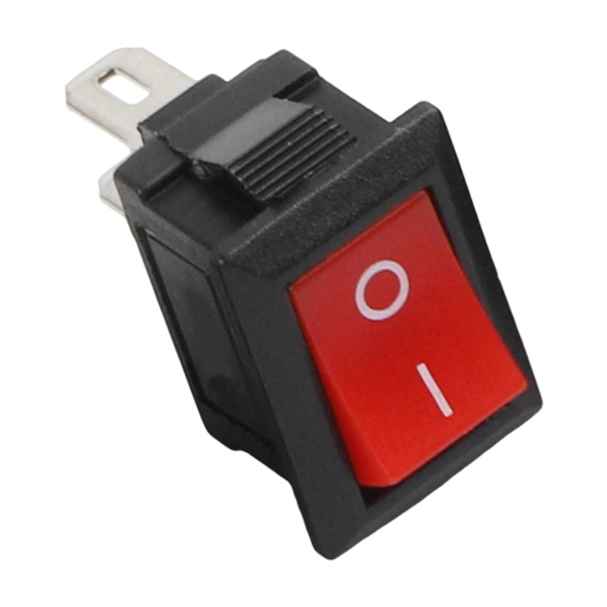 10 Pack Mini Rocker Switch 2 Pin ON OFF SPST 125VAC 6A Black Red