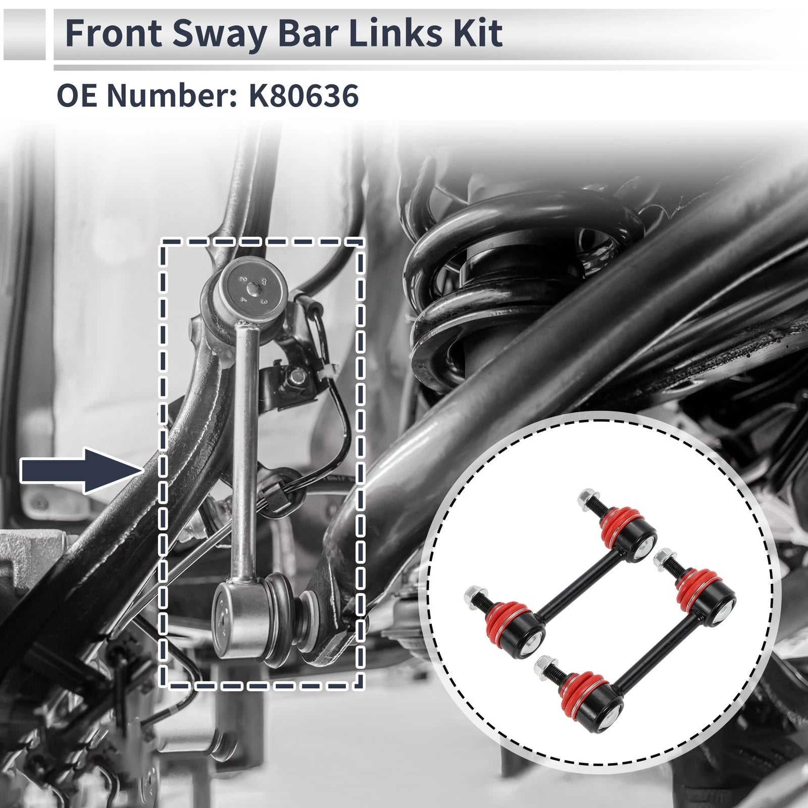 Front Stabilizer Bar Links Replacement for Chevrolet Colorado (2004–2012)
