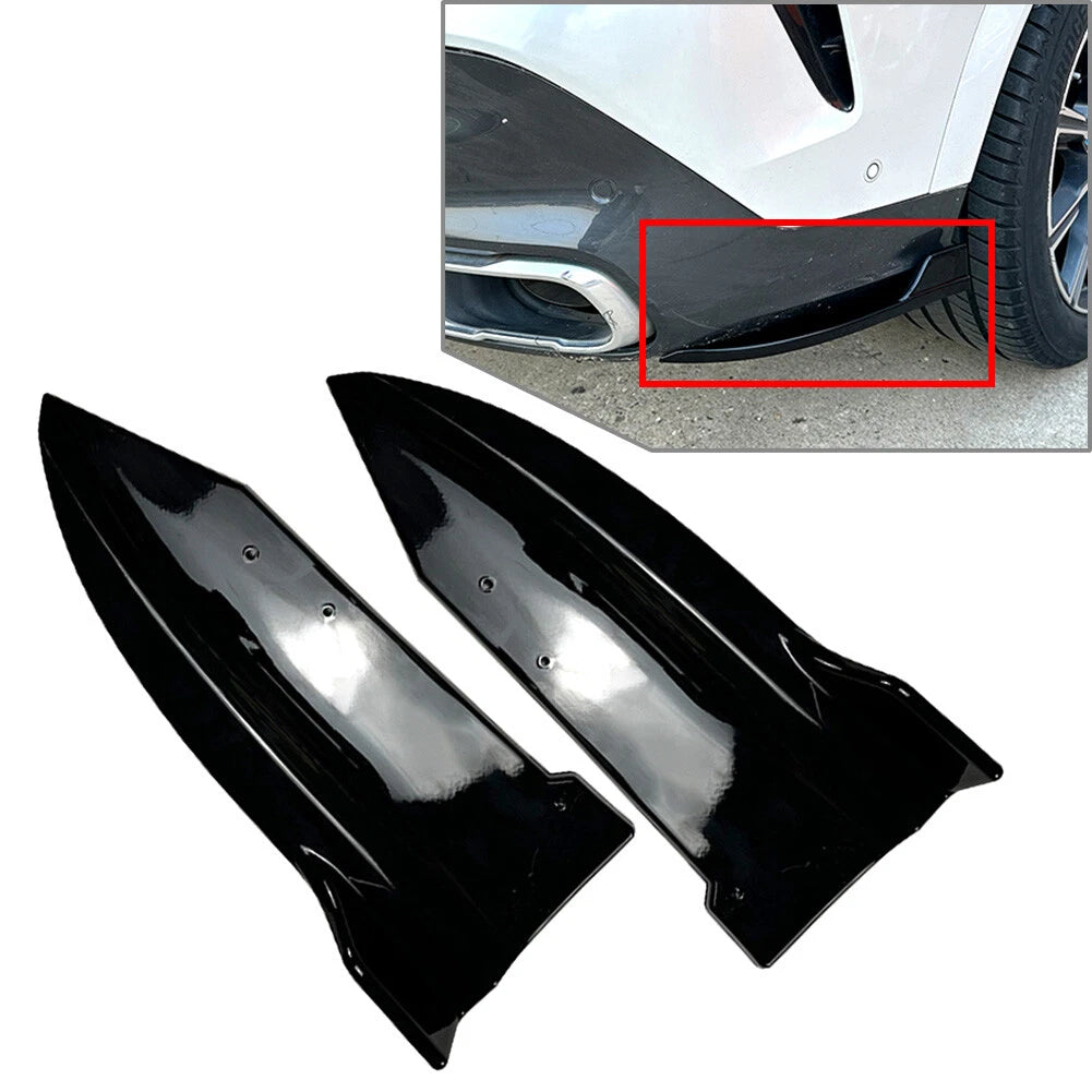 Rear Bumper Lip Wrap Angle Spoiler for BMW X6 G06 (2020–2022) Black