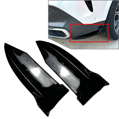 Rear Bumper Lip Wrap Angle Spoiler for BMW X6 G06 (2020–2022) Black
