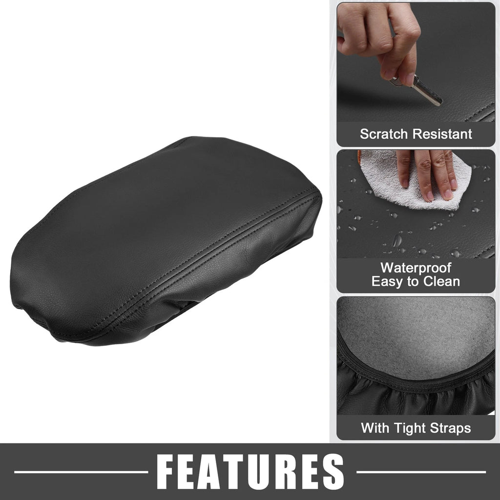 Center Console Armrest Cover Trim for Kia Optima (2016–2020) Black