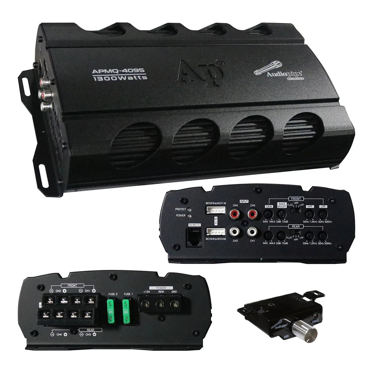 Audiopipe Mini 4 Channel Amplifier APMQ4095 (1300W MAX/500W RMS)
