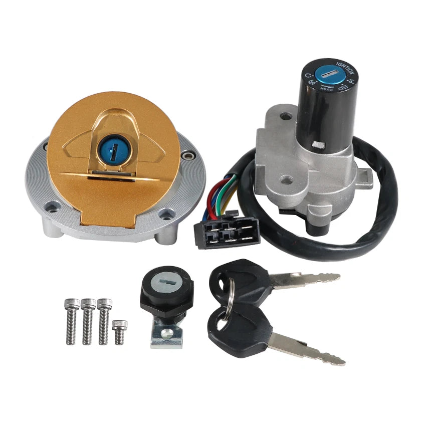 Ignition Key Switch & Fuel Tank Cap Set for Ducati ST2 944 (1997–2002)/Monster 695 (2007–2008)