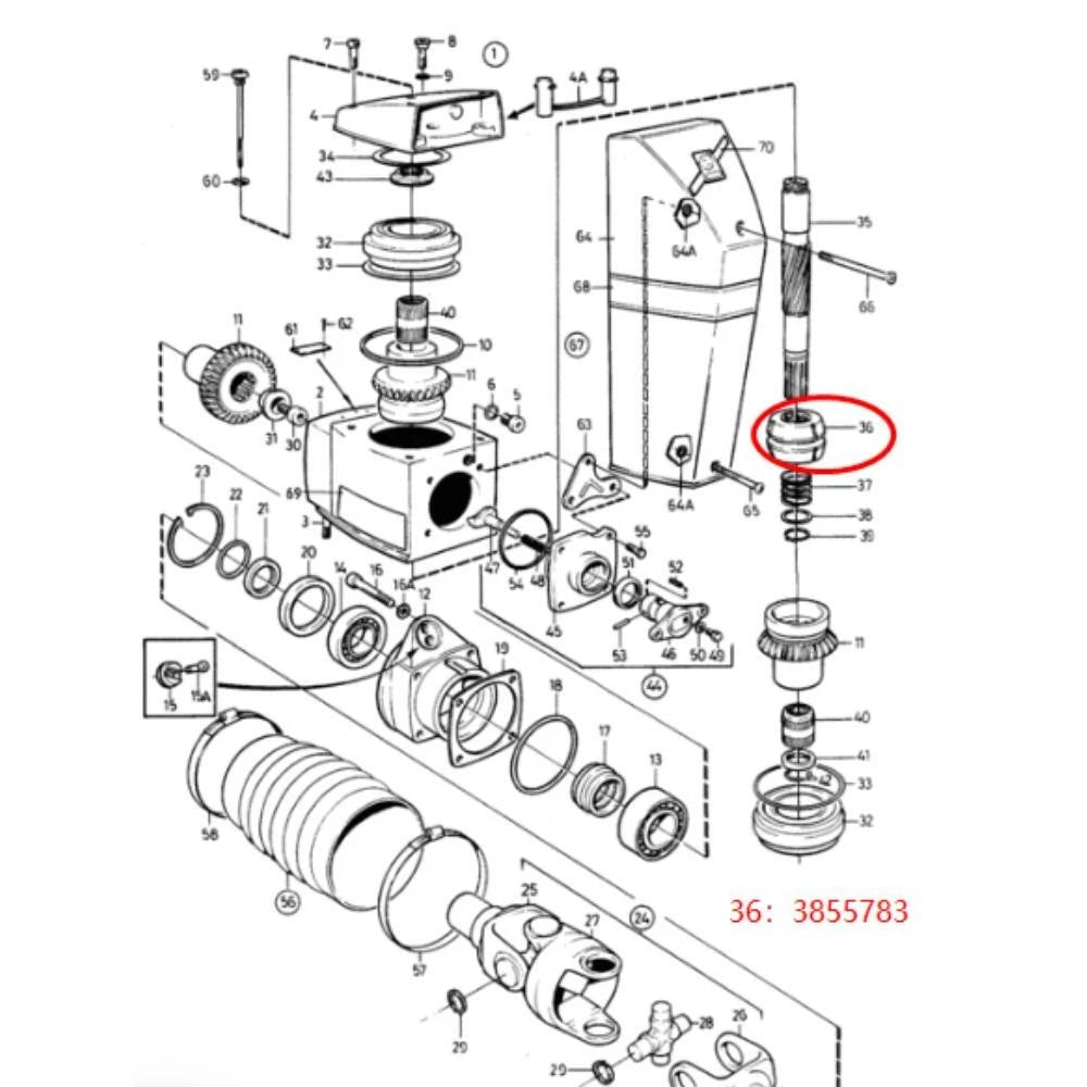 Cone Clutch Sliding Sleeve for Volvo Penta 30 31 40 41 42 (3807613, 3855783)