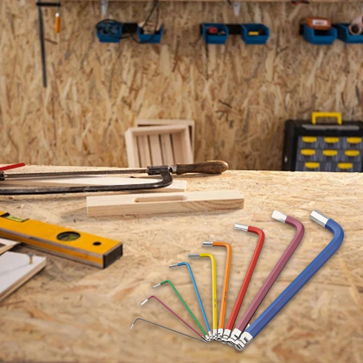 Colorful Metric Hex Key Set for Quick Identification
