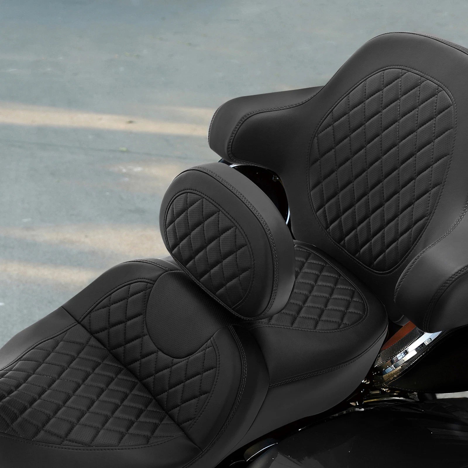Backrest Pad for Harley Touring Electra Glide Road King (Fits 2014–2023)