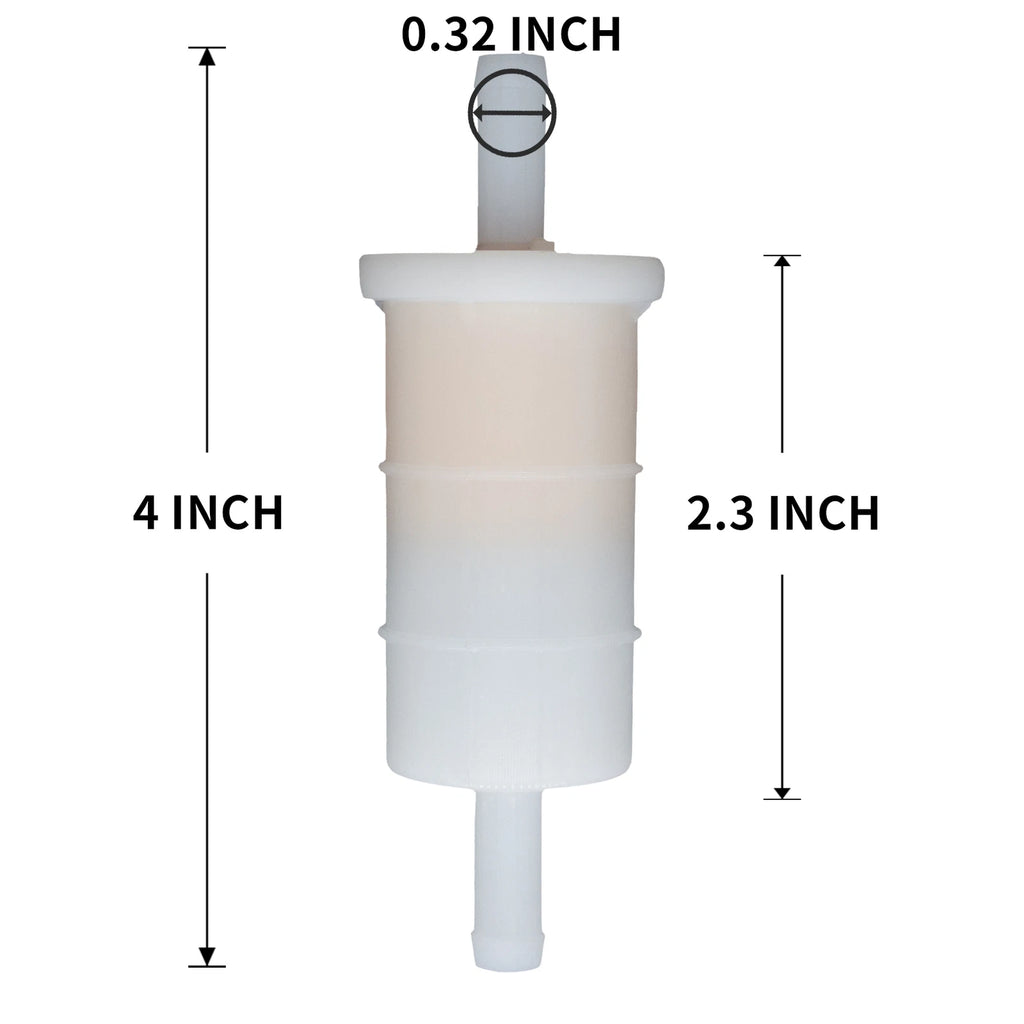 Set of 4 In Line Gas Fuel Filters for Mercury Outboard (816296Q2, 18-7830)
