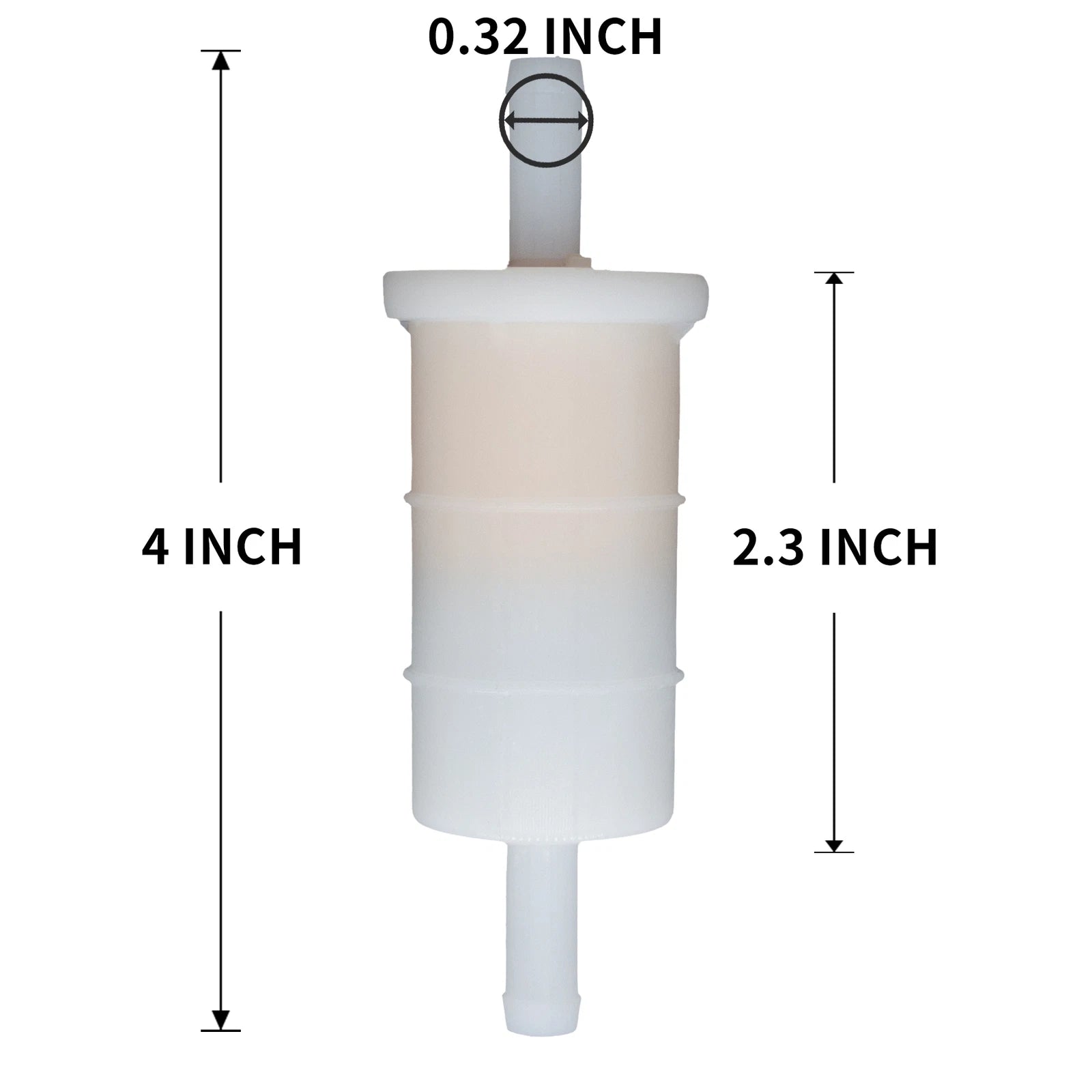 Set of 4 In Line Gas Fuel Filters for Mercury Outboard (816296Q2, 18-7830)