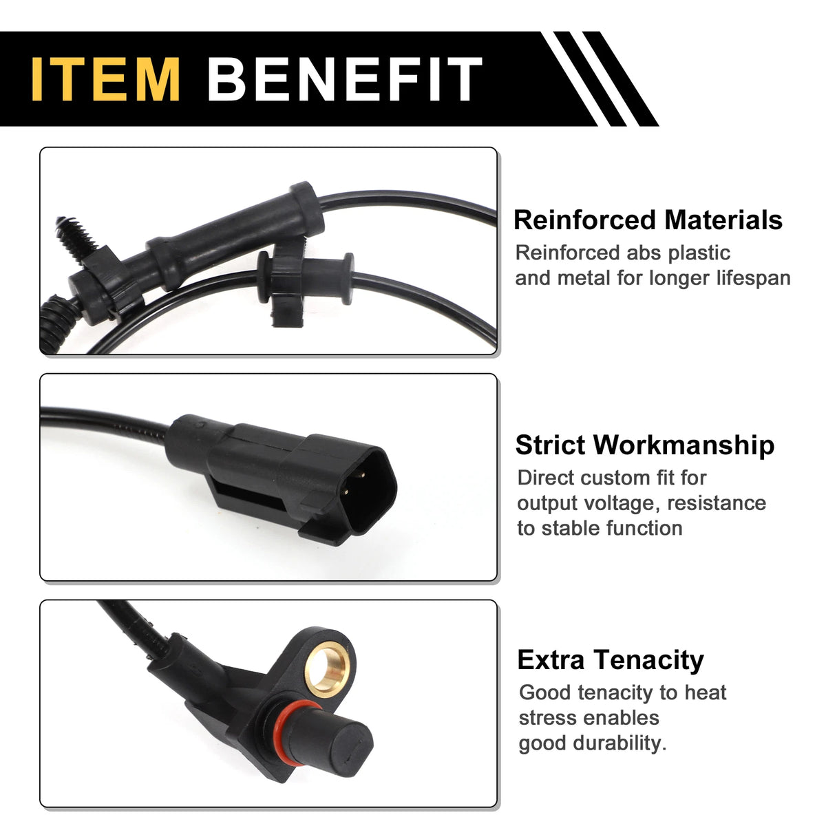 ABS Wheel Speed Sensor No. 68060333AA for Ram 1500 (2011–2012) Front Left Right