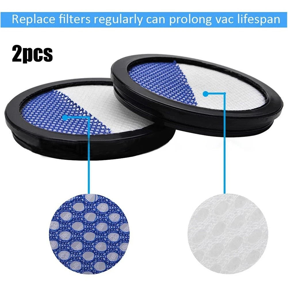 2 Pcs Pre Motor Filter for Grundig VCP 5030 (2010–2015)