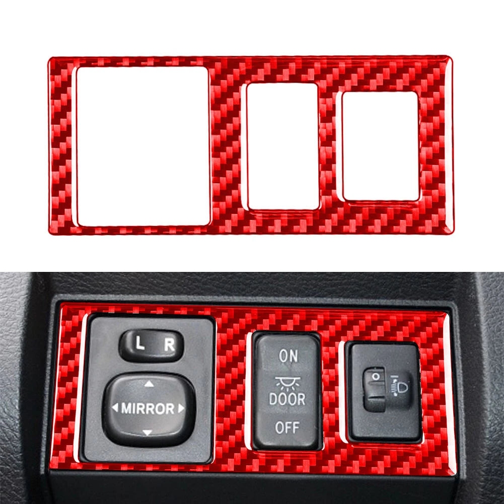 Carbon Fiber Head Light Control Button Cover for Toyota Tundra (2014–2021)