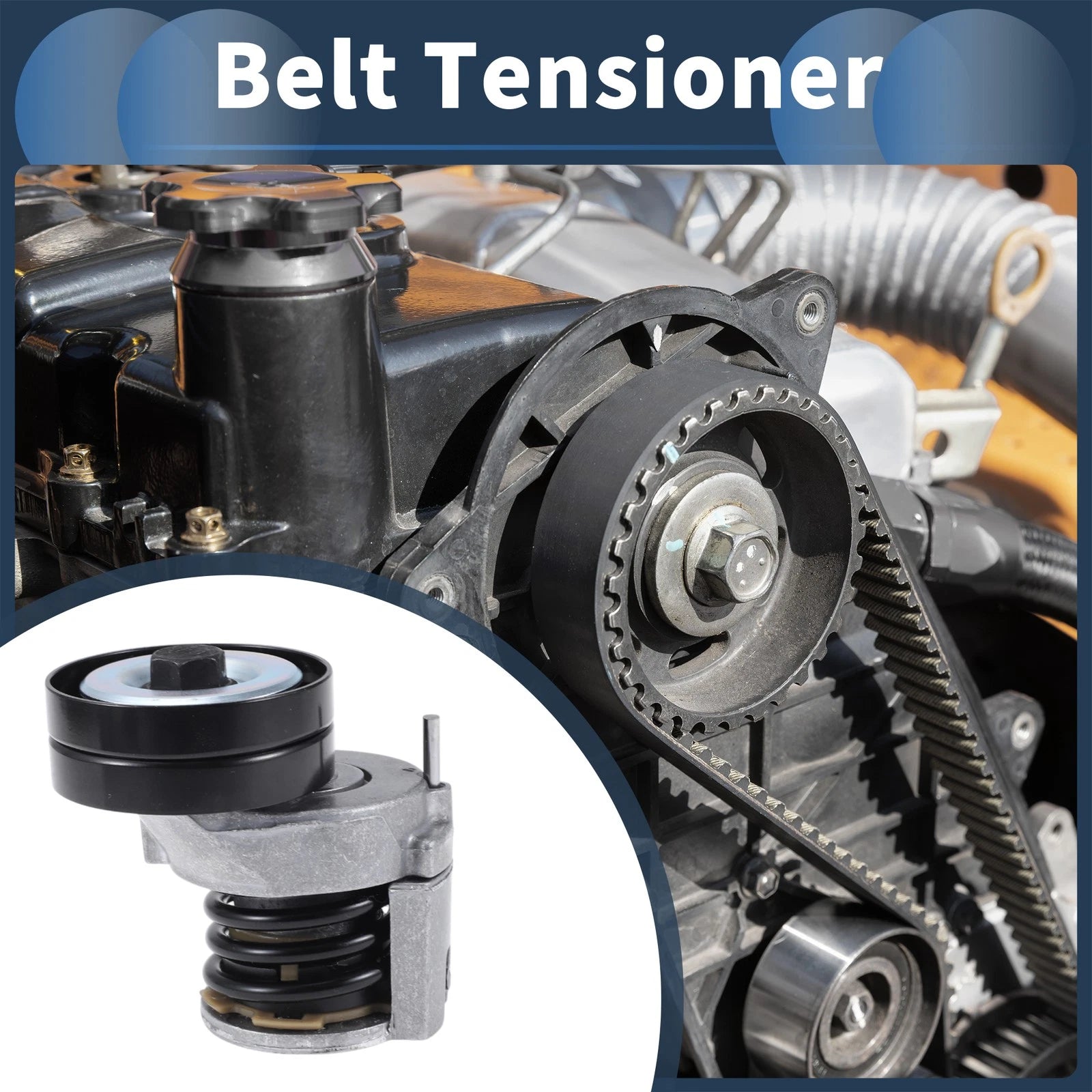 Belt Tensioner for Volkswagen Golf (2003–2016) Metal Replacement 1 Pc