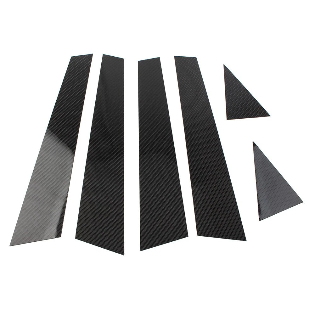 6x B Pillar Post Cover Trim for Audi A6 C7 (2012–2018)