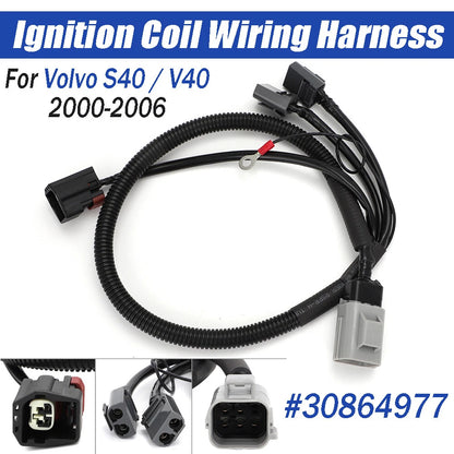 Front Ignition Coil Wiring Harness #30864977 for Volvo S40/V40 (2000–2006)