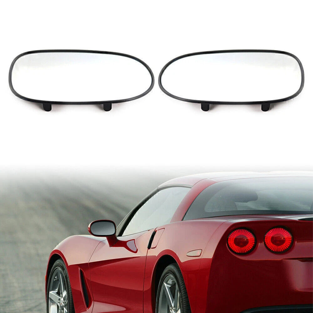 Pair Mirror Glass Smooth Heated for Chevrolet Corvette (2005–2013)