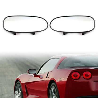 Pair Mirror Glass Smooth Heated for Chevrolet Corvette (2005–2013)