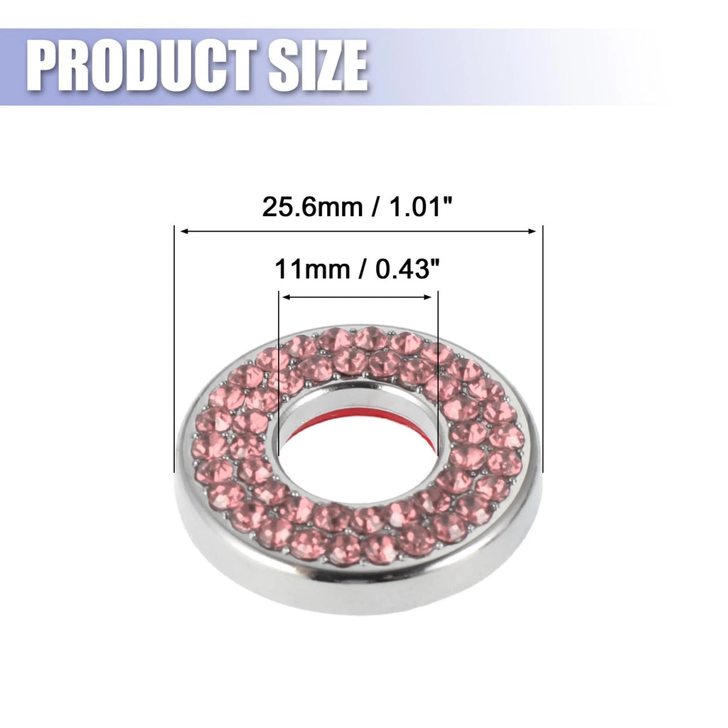 Door Lock Stickers Pink Bling Set for Mercedes Benz E Class GLC (2015–2019)