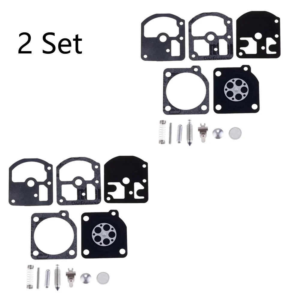 Set of 2 Carburetor Rebuild Kits for Echo CS280E CS280EP (Zama C1S-K1D RB-5 RB-7)