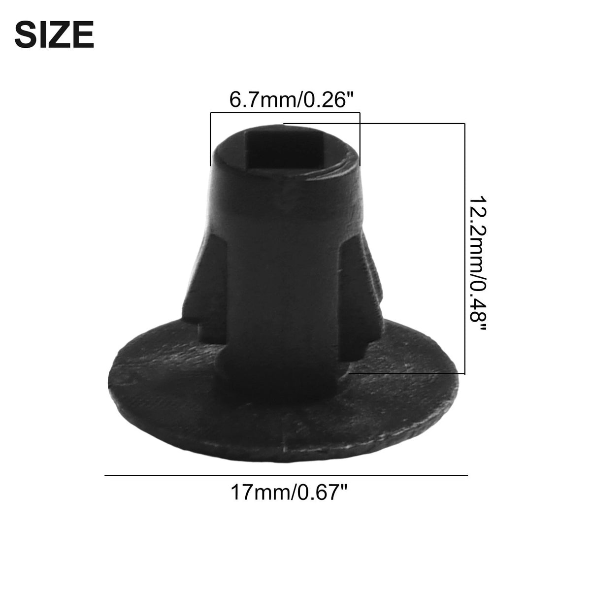 20Pcs Black Plastic Splash Guard Shield Clips for Toyota