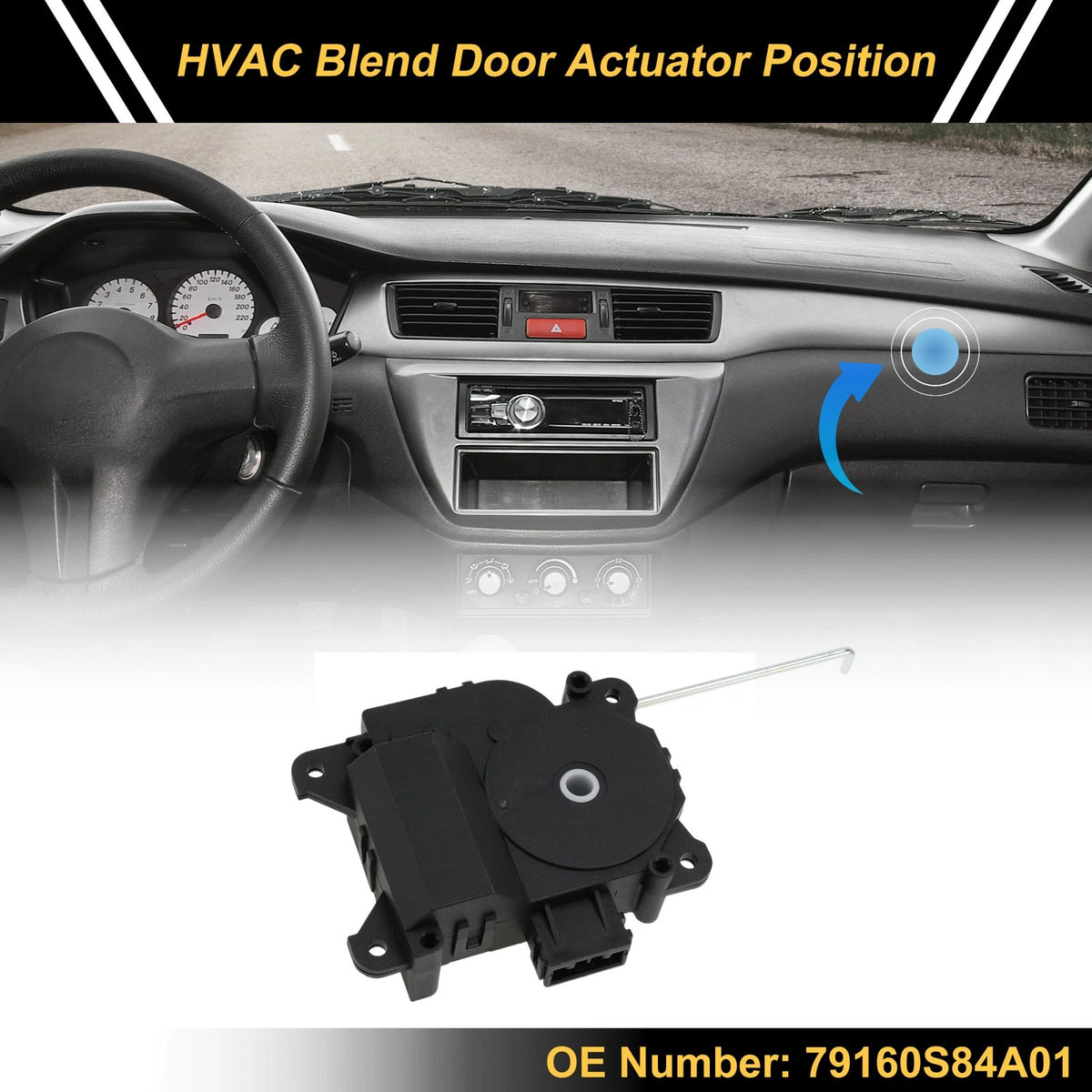 HVAC Heater Blend Door Actuator Replacement for Honda Accord (2001–2007)