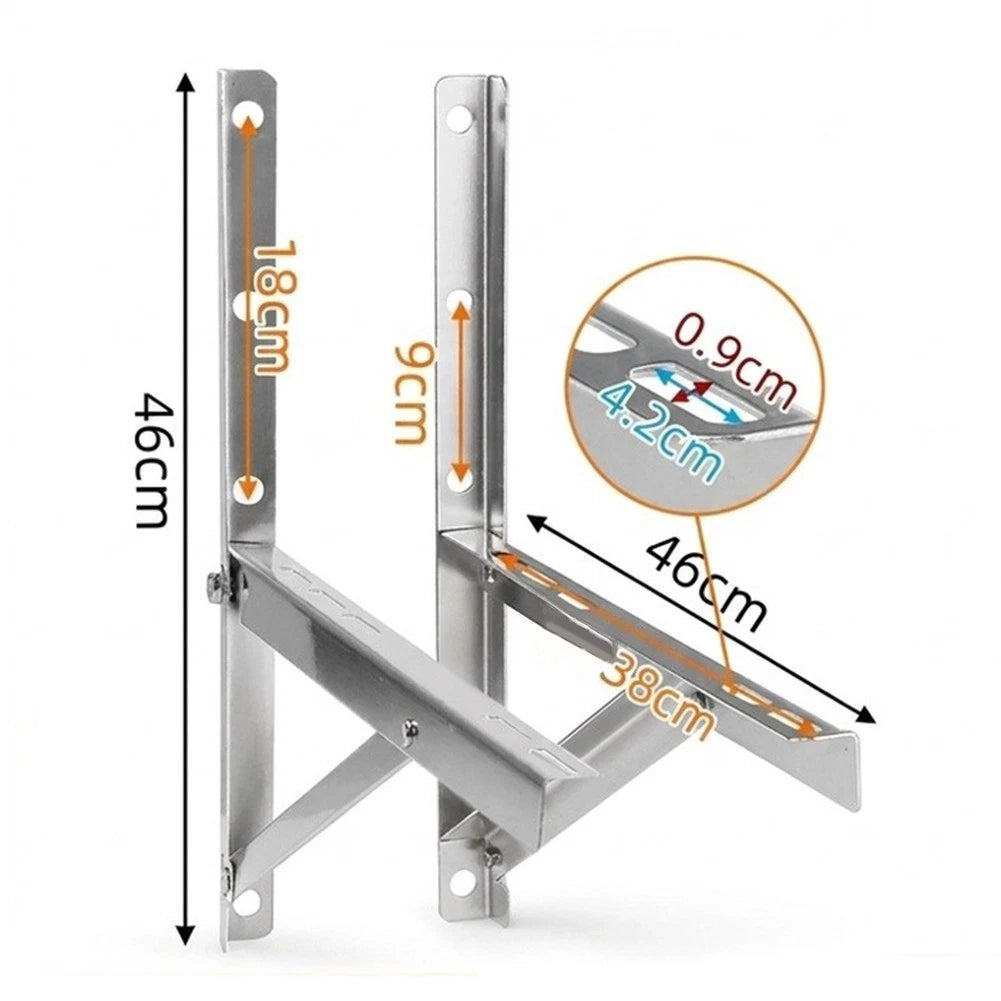 Stainless Steel Wall Mounted Split AC Bracket - Space Saving Design