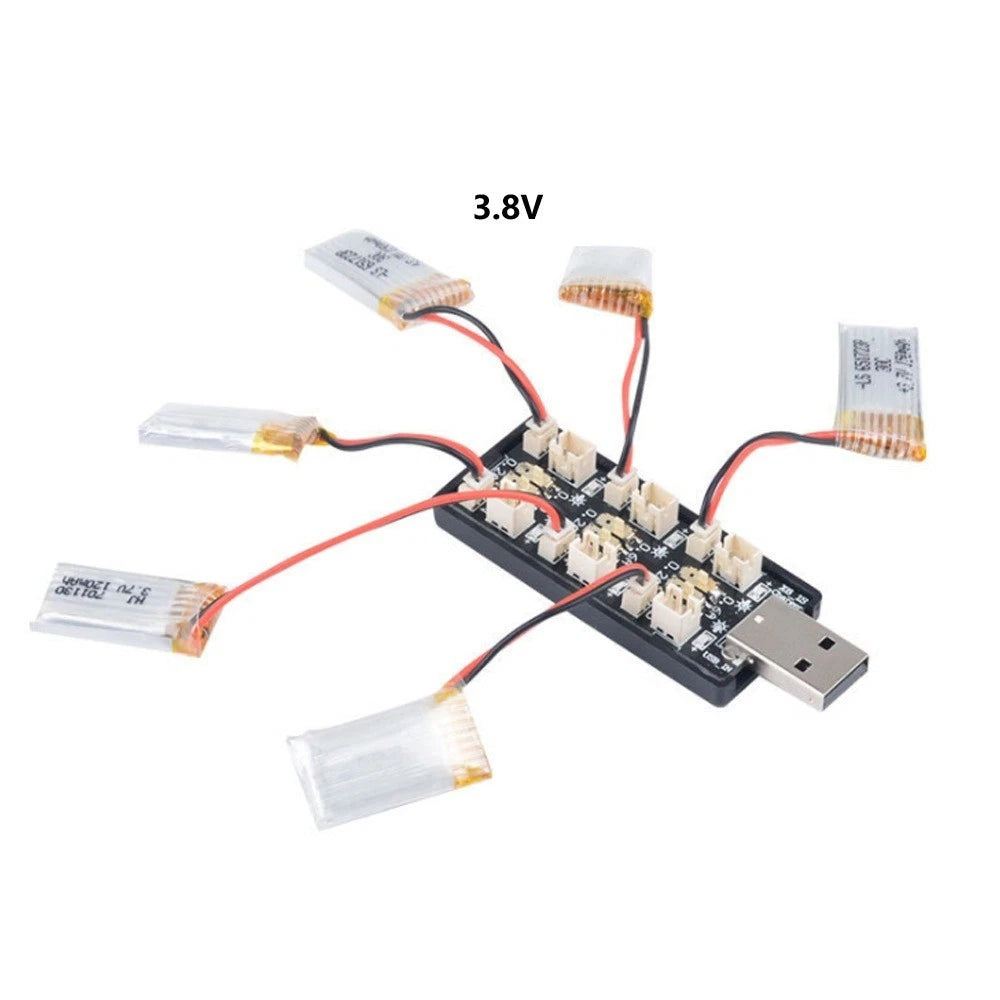 USB 6 Channel Battery Charger for LIPO 37V to 43.5V