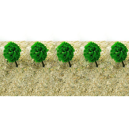 10Pcs 6cm Model Trees for HO N Z Scale Garden Decor