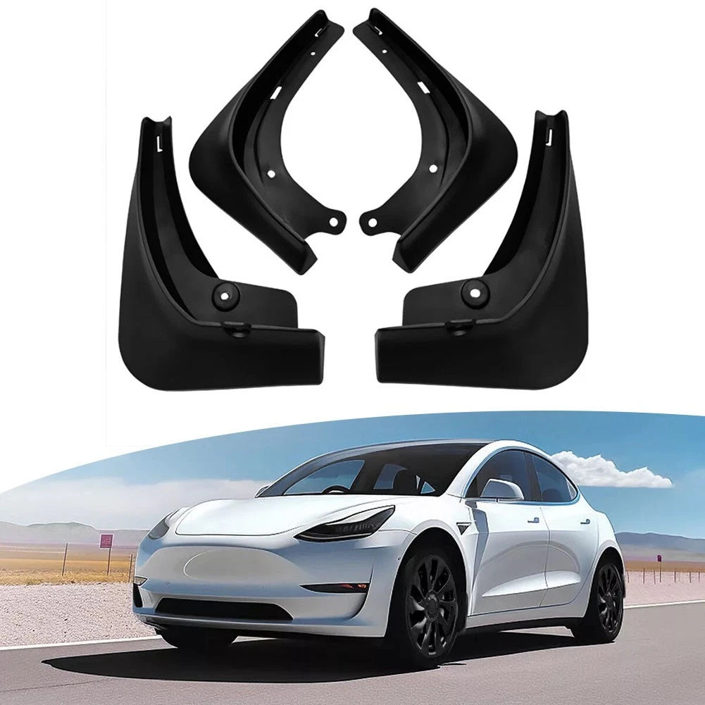 Premium PP Mud Flaps for Tesla Model 3 (2017 2023) Easy Maintenance Design