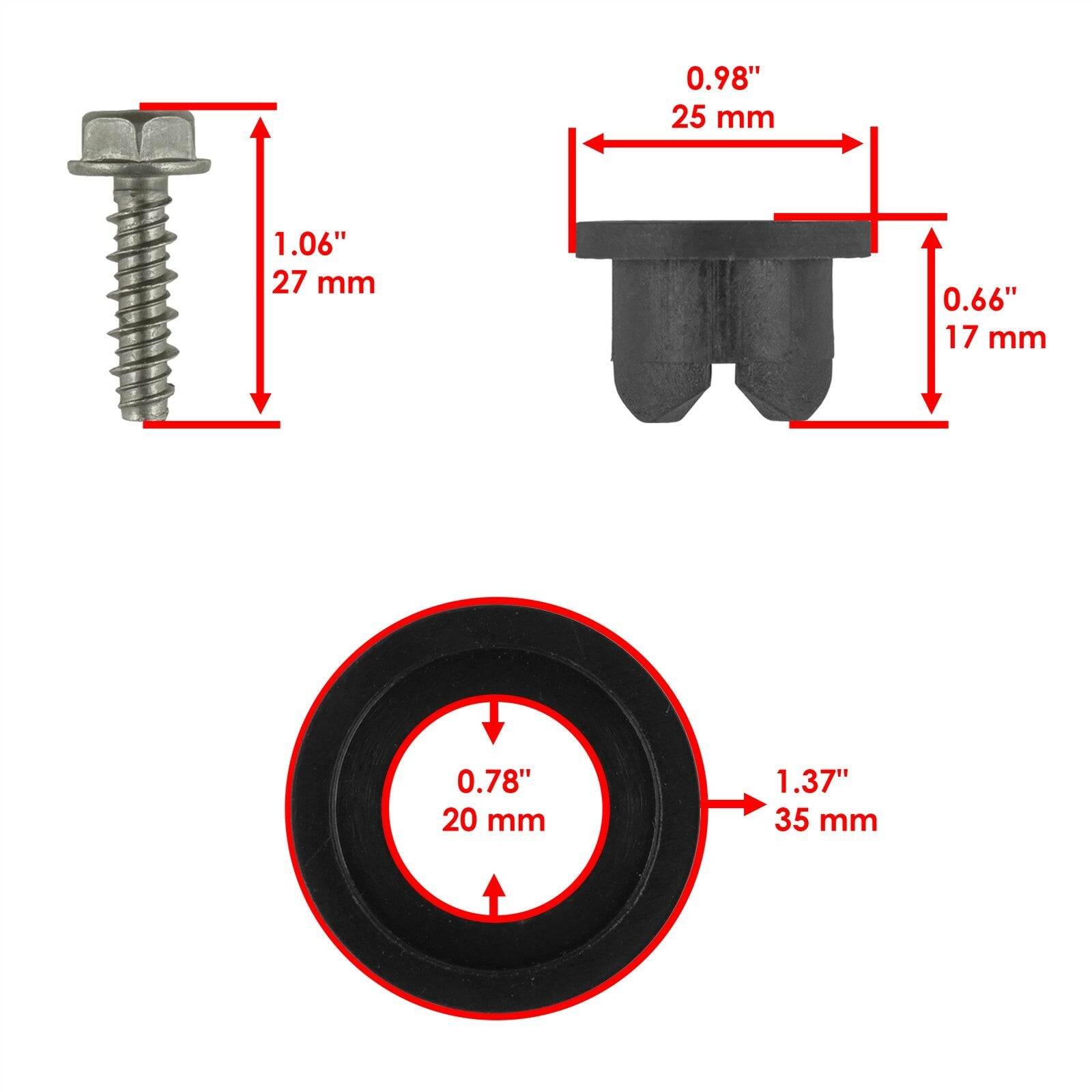 Bumper Bushing Kit Replacement for John Deere LT190 18HP (2004–2005)
