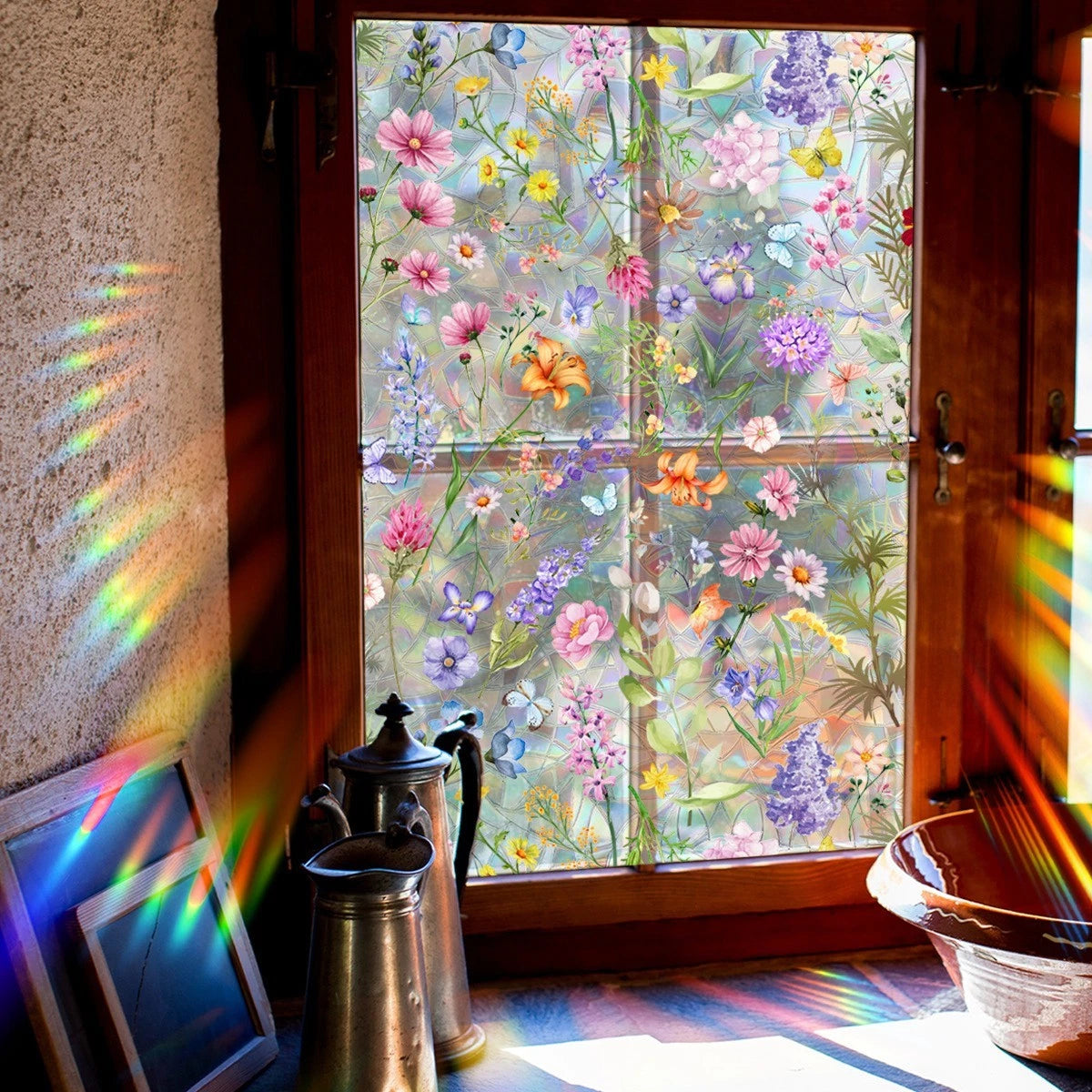Static Window Film for Office Living Room Reusable Repositionable