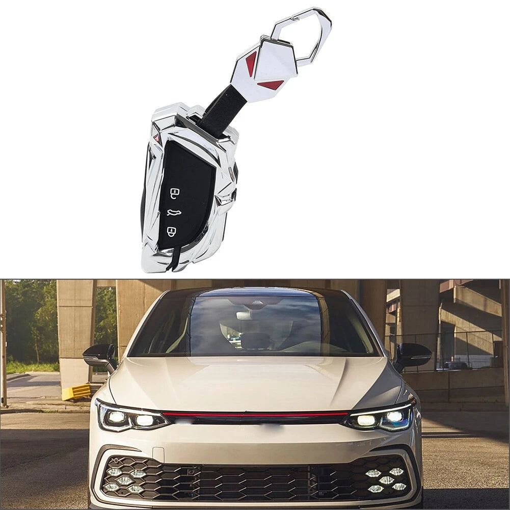 1x Silver 3 Button Key Shell Cover Fob For VW Passat Variant 2024-2025