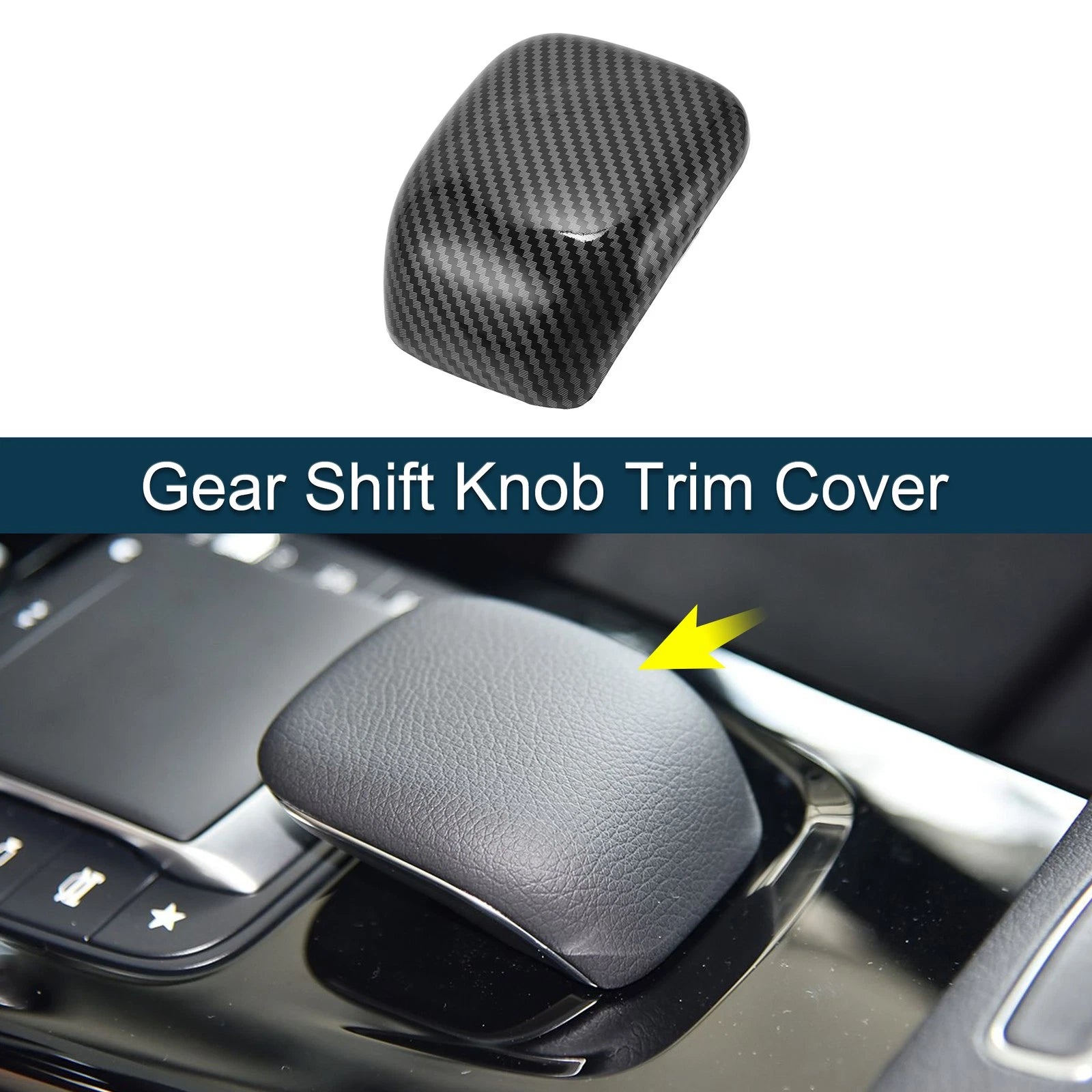 Gear Shift Knob Cover Sticker Replacement for Mercedes-Benz A CLA Class (2019–2024)