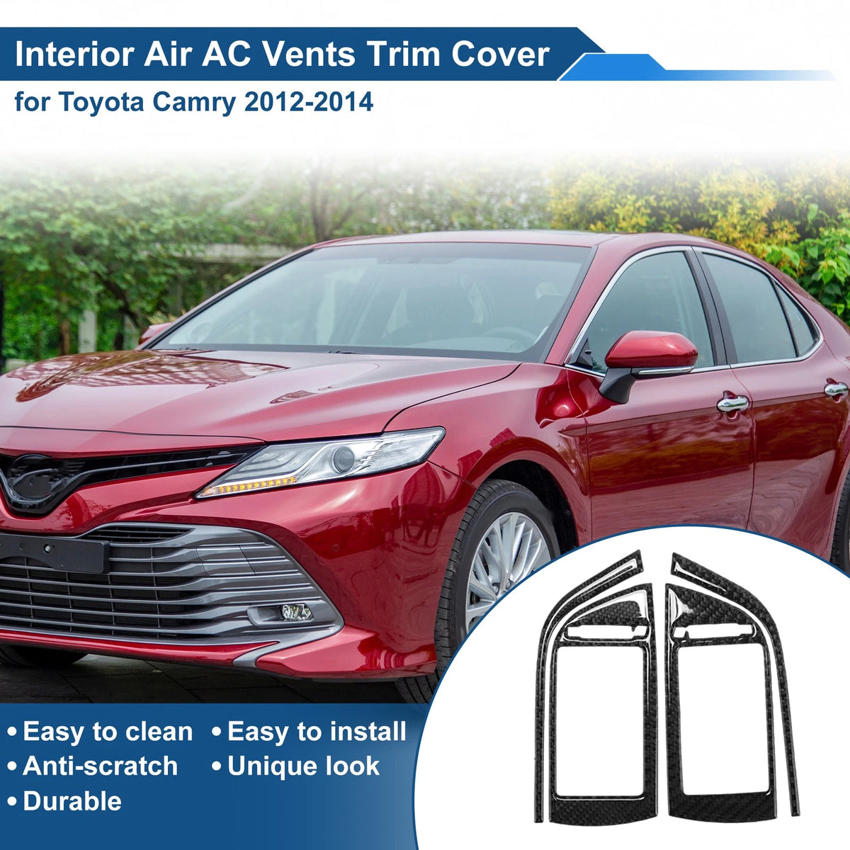 Air Condition Outlet Vent Trim Cover Frame for Toyota Camry (2012–2014)