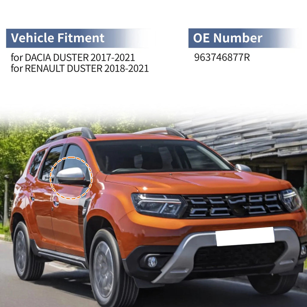 Right Side Mirror Cover Cap for Renault Duster (2018–2021)