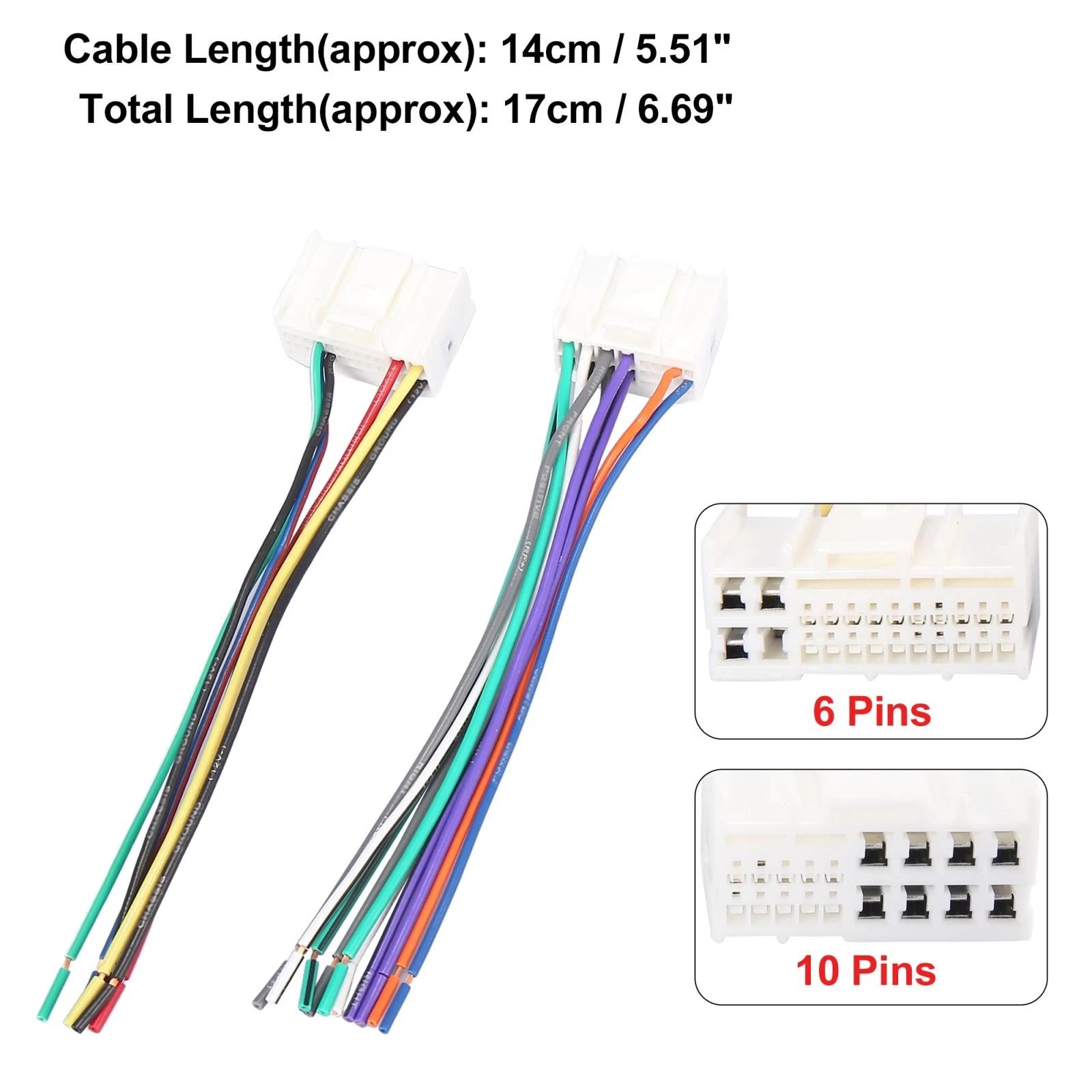 Car Stereo Wiring Harness for Kia Rio (2006–2011)