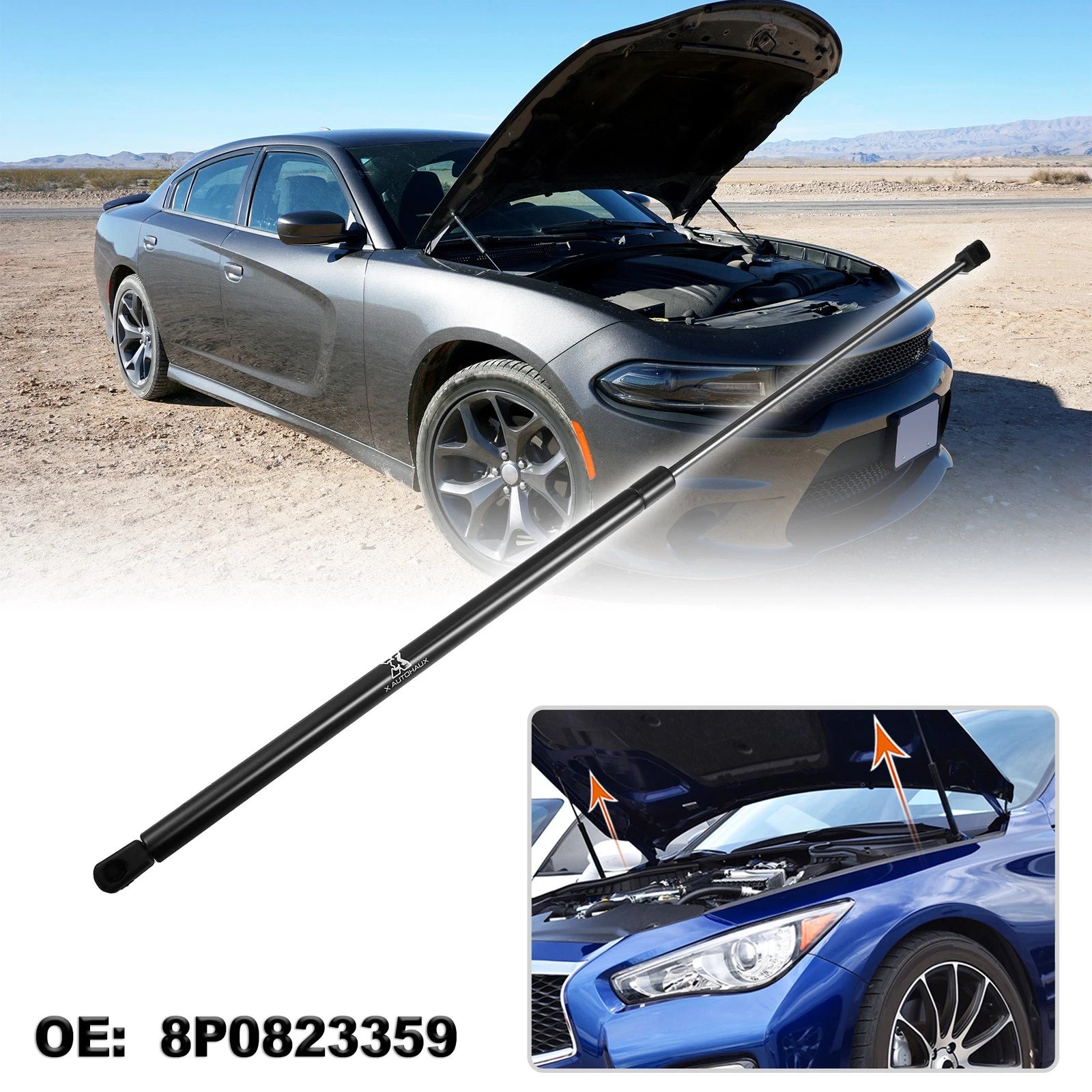 Front Hood Gas Lift Supports Gas Struts for Audi A3 (2003–2012)
