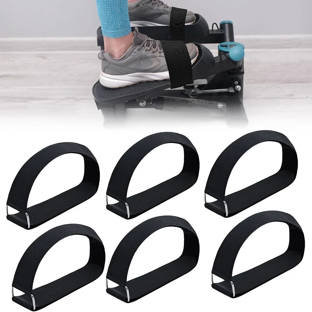 6pcs Adjustable Pedal Straps Rplaces for Leg Training Exerciser Fitness Strap