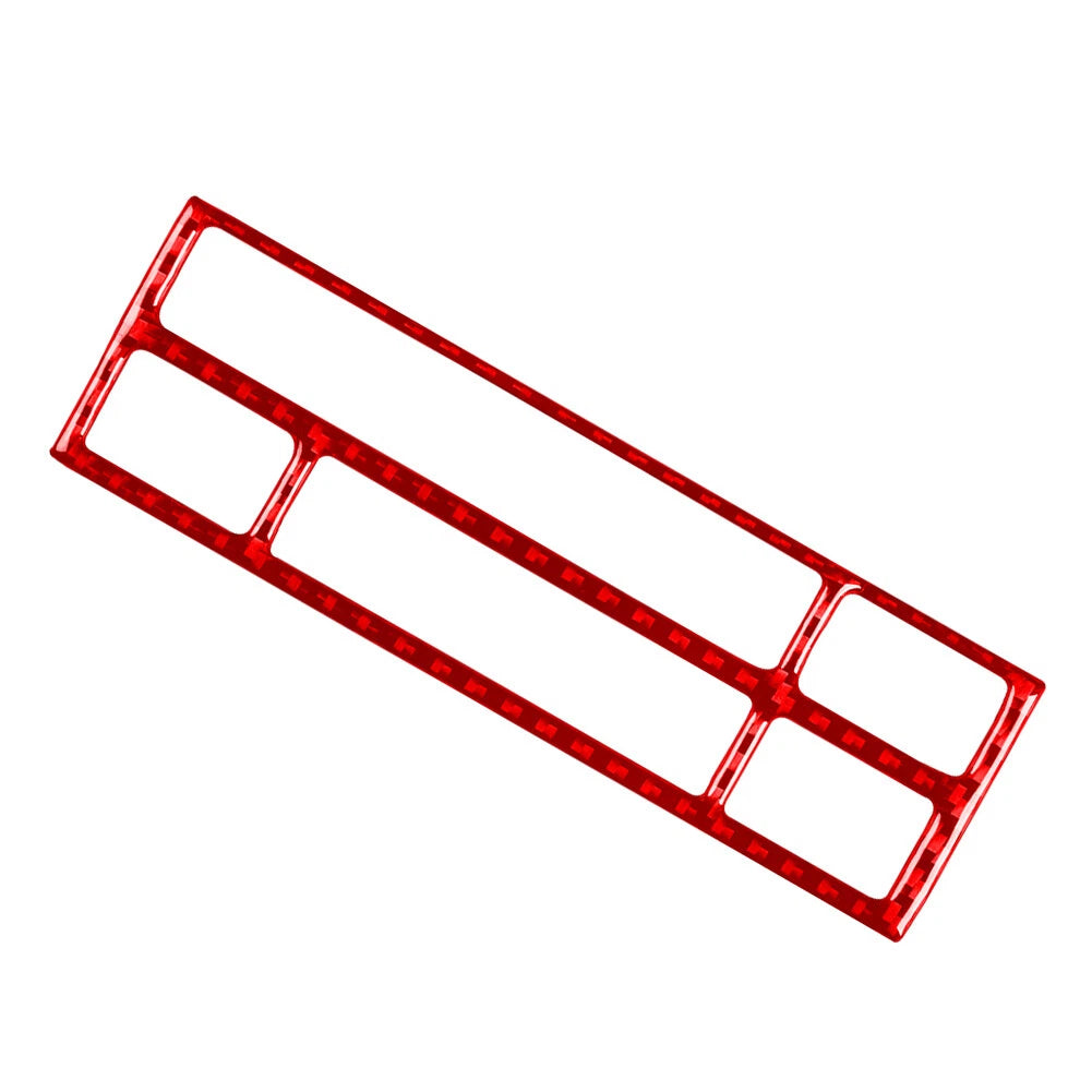 Carbon Fiber Red CD Button Panel Trim for BMW 3 Series E36 (1991–1999)