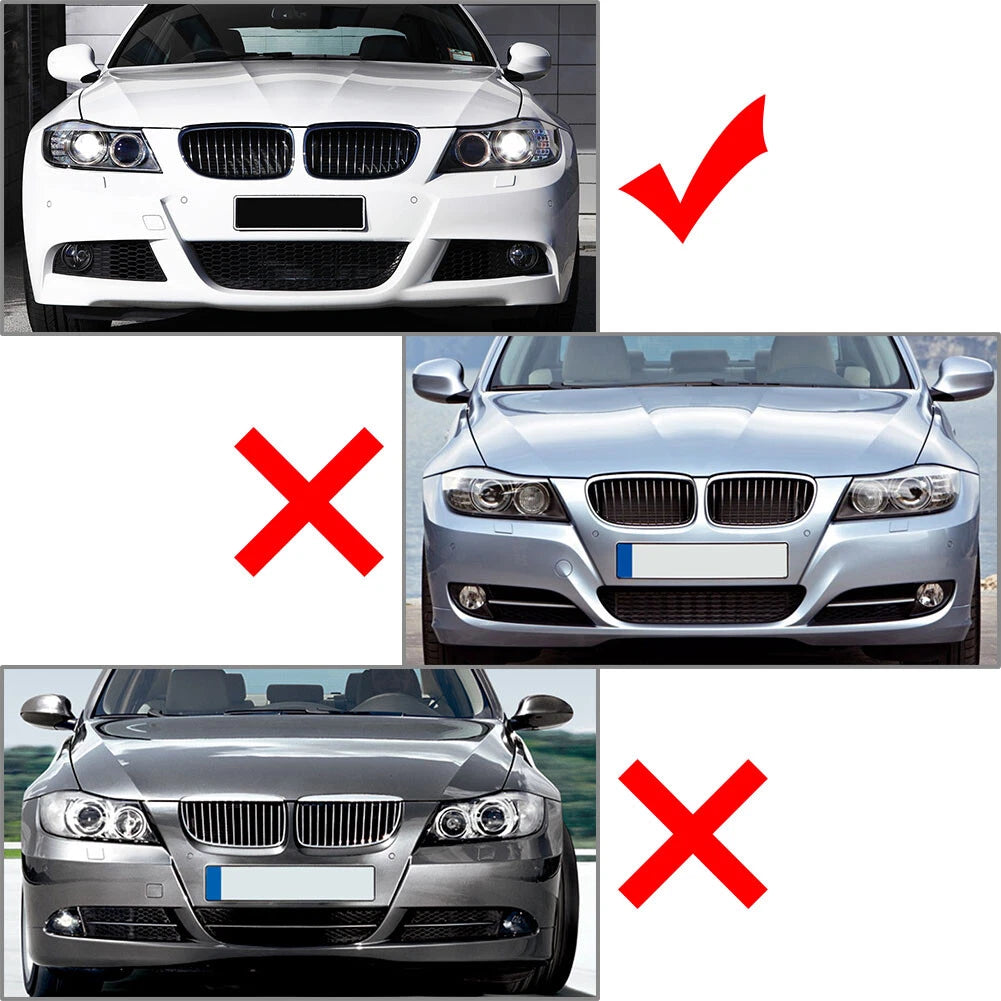 Front Bumper Side Splitter Spoiler for BMW 3 Series E90 E91 (2005–2008)