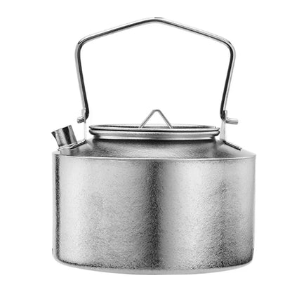 Camping Teapot for Outdoor Use (Foldable Handle Design)