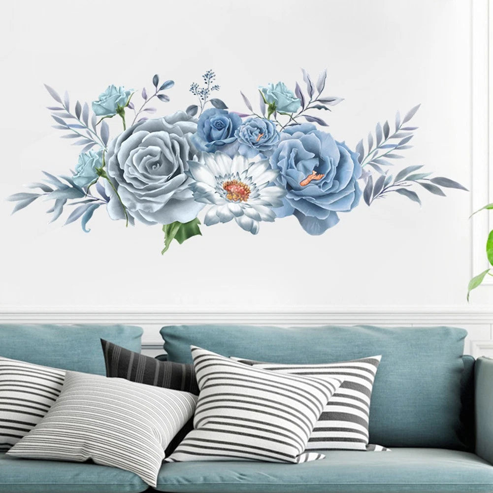 Peony Wall Sticker for Bedroom (30x90cm)