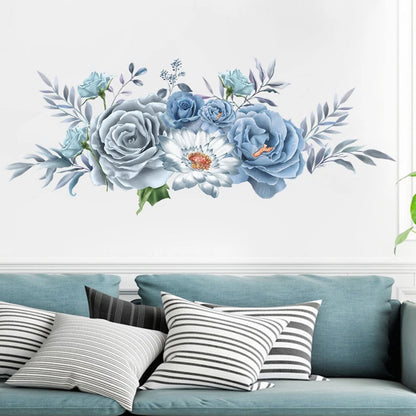 Peony Wall Sticker for Bedroom (30x90cm)