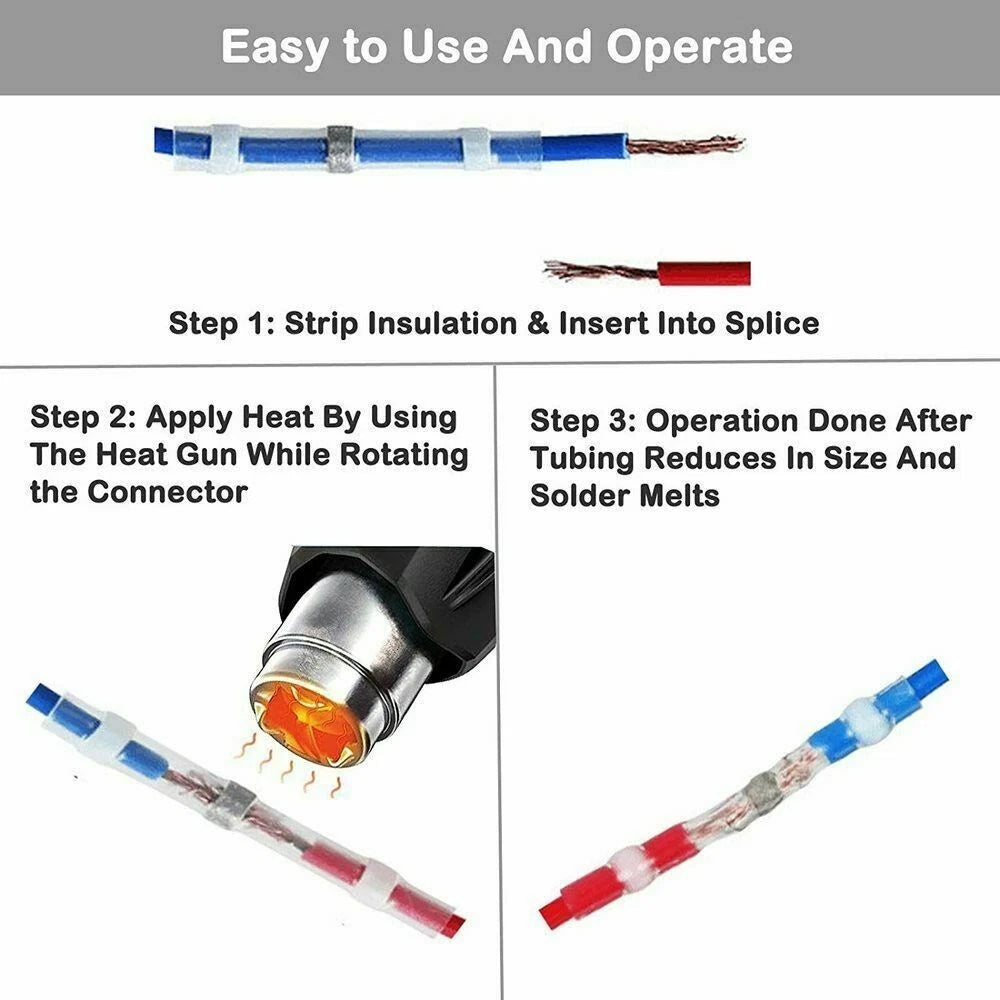 Heat Shrink Waterproof Wire Connectors for Automotive (Universal)