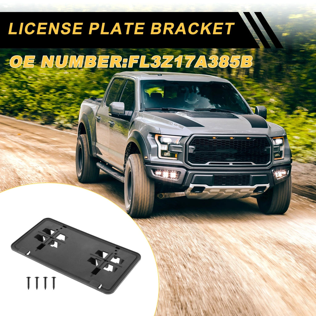 Bumper License Plate Bracket Holder Replacement for Ford F-150 (2015–2017)