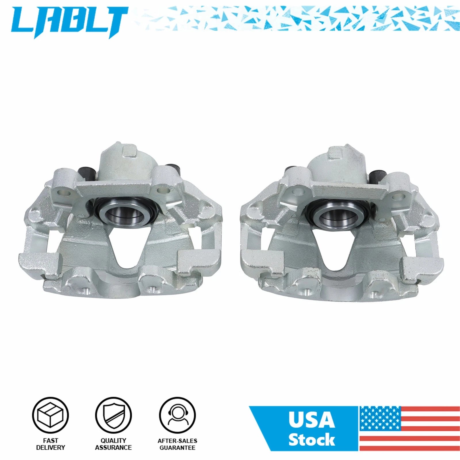 Front LH & RH Brake Caliper w/ Bracket for VW Golf Jetta Beetle Audi A3 (1998–2003)