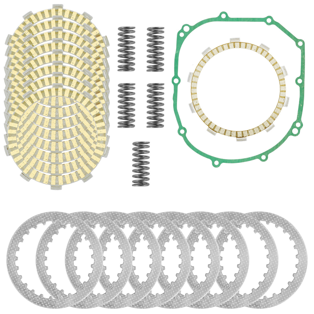 Clutch Friction Plates and Gasket Kit Replacement for Honda CBR900RR (1993–1995)