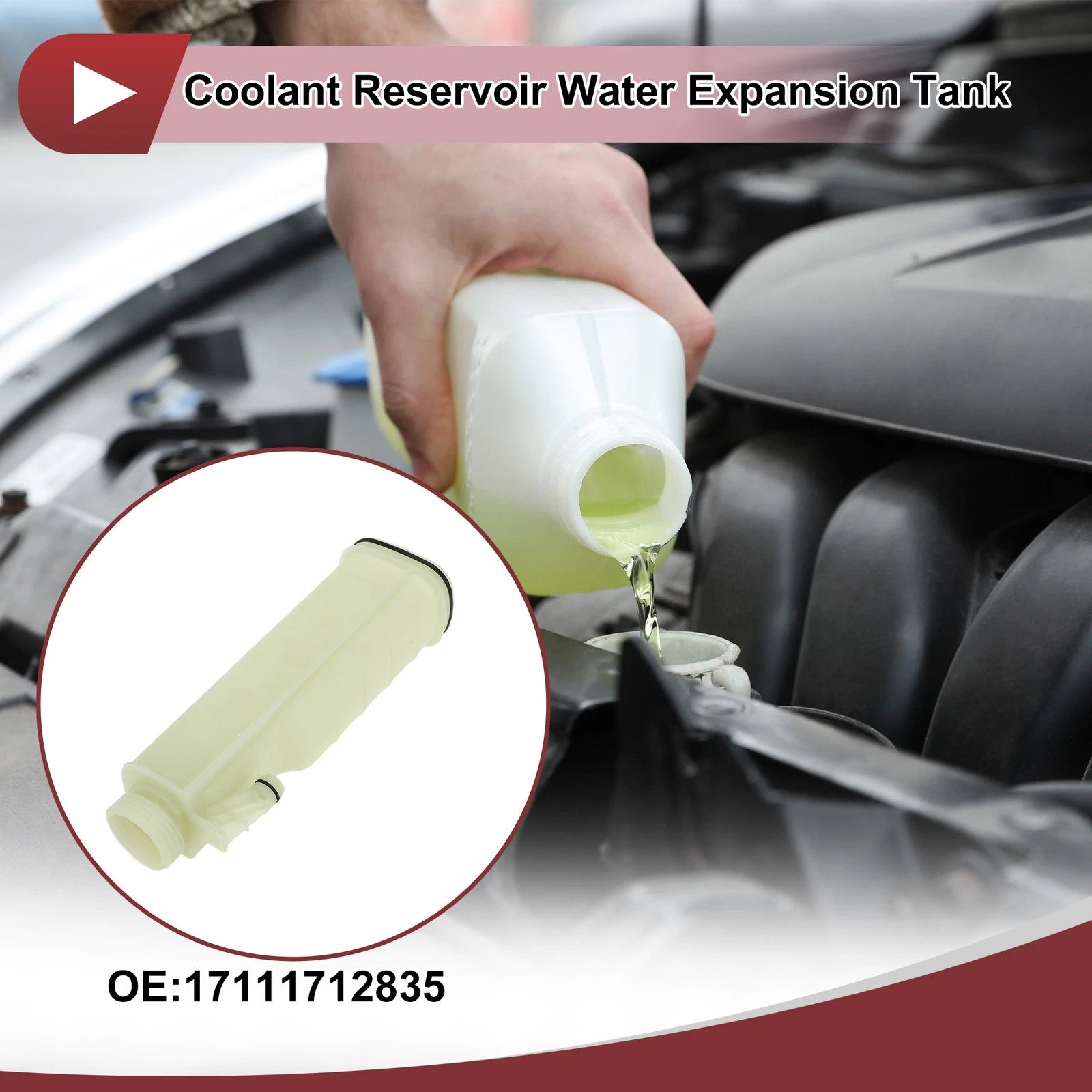 Coolant Expansion Tank Replacement for BMW E30 E36 E39 318i 525i (1982–2005)